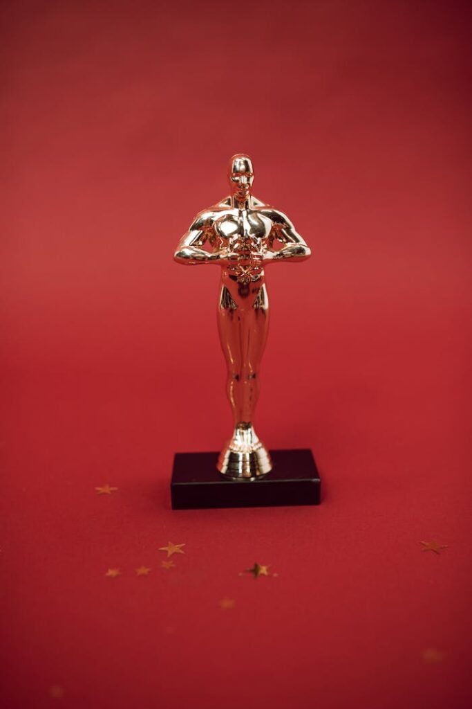 Close-up of an Academy Award